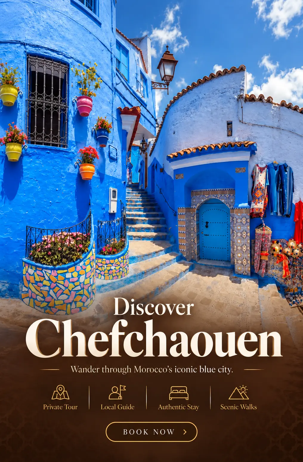 Discover the blue city of Chefchaouen on a private Morocco tour